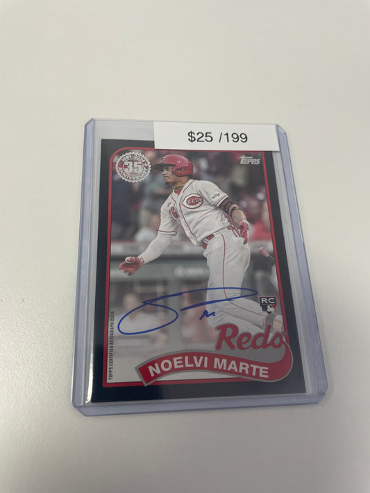 Topps Noelvi Marte Auto /199 #89BA2-NM
