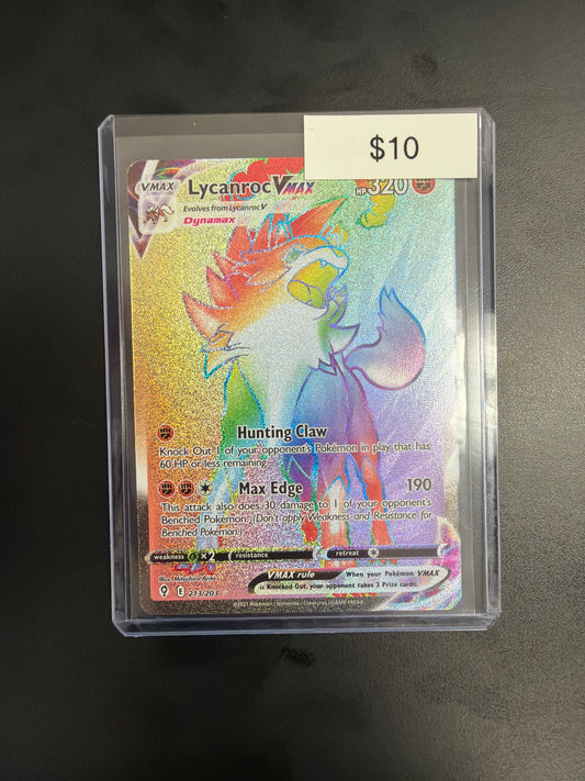 Pokemon Lycanroc VMAX Secret 213/203