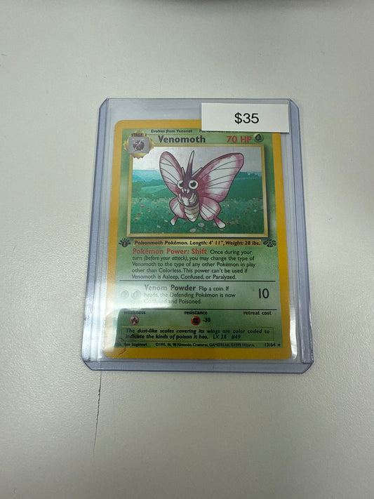 Pokemon Venomoth 1st Edition Holo #13/64