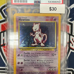 Pokemon Mewtwo 10/130 Holo PSA 6