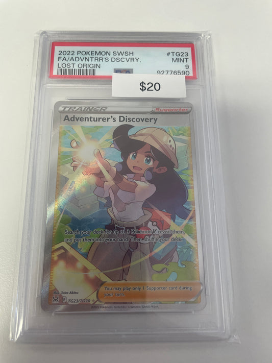 Pokemon Adventurer’s Discovery #TG23/TG30 PSA 9