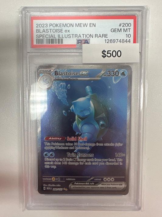 Pokemon Blastoise ex 200/165 PSA 10