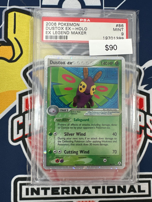 Pokemon Dustox Ex 86/92 PSA 9