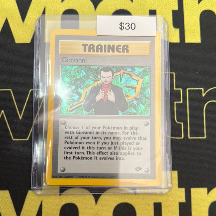 Pokémon Giovanni Trainer Holo 18/132