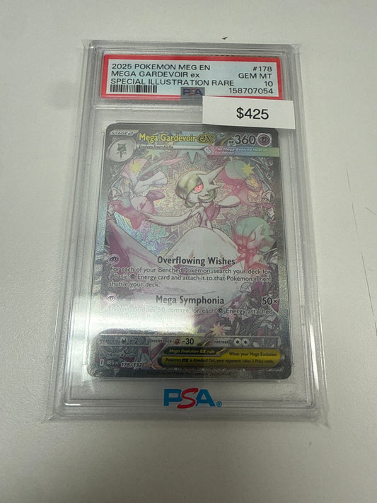 Pokemon Mega Gardevoir Ex #178/132 PSA 10