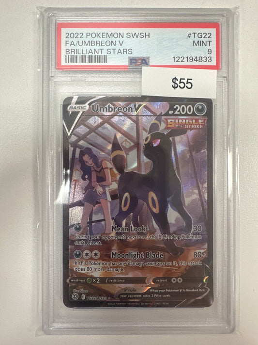 Pokemon Umbreon V TG22/TG30 PSA 9