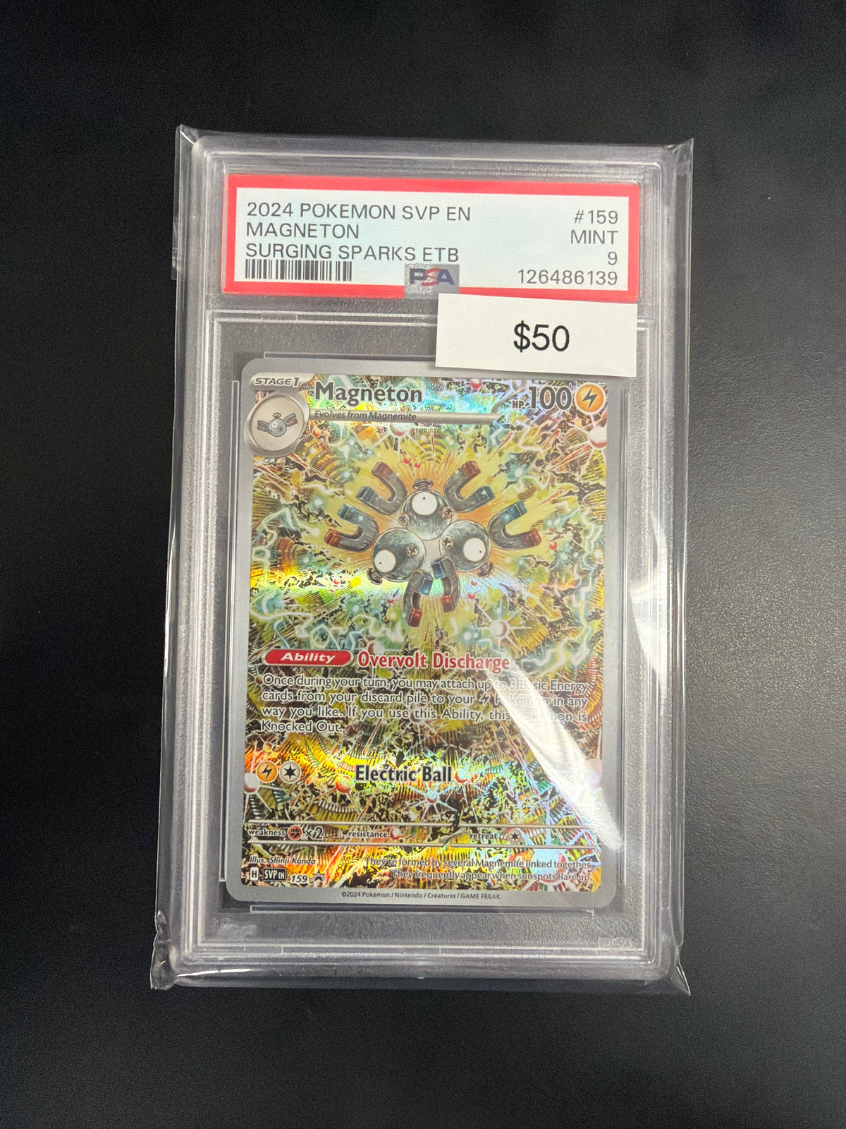 Pokemon Magneton Promo 159 PSA 9