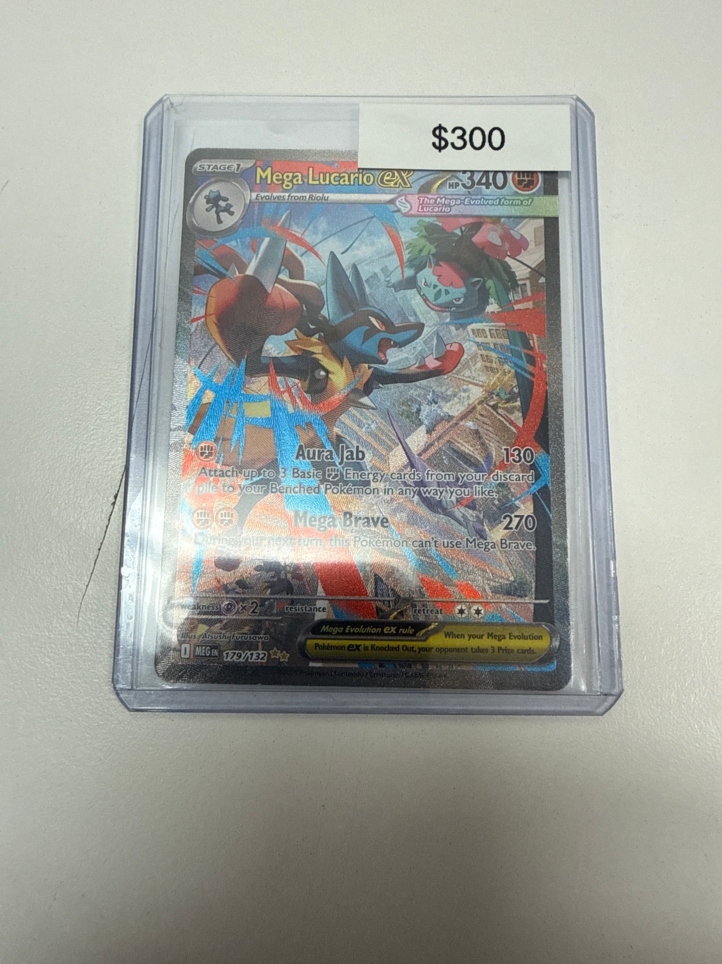 Pokemon Mega Lucario Ex 179/132
