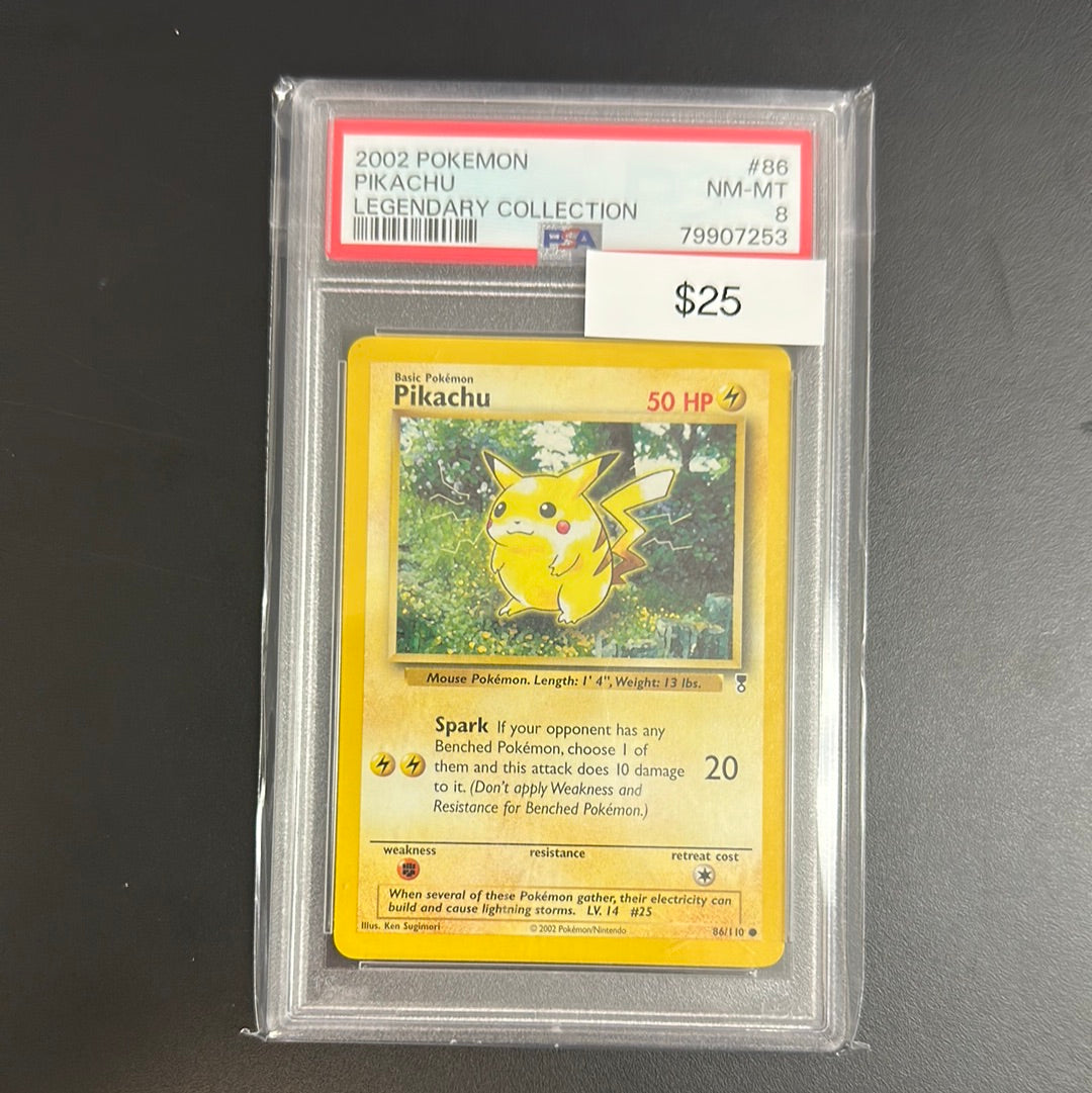 2002 Pokémon Pikachu Legendary Collection #86 PSA 8