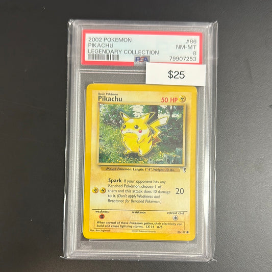 2002 Pokémon Pikachu Legendary Collection #86 PSA 8