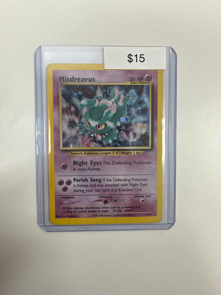 Pokemon Misdreavus Holo Foil 11/64