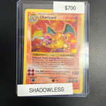 Pokemon Base Set Shadowless Charizard #4/102 Damaged
