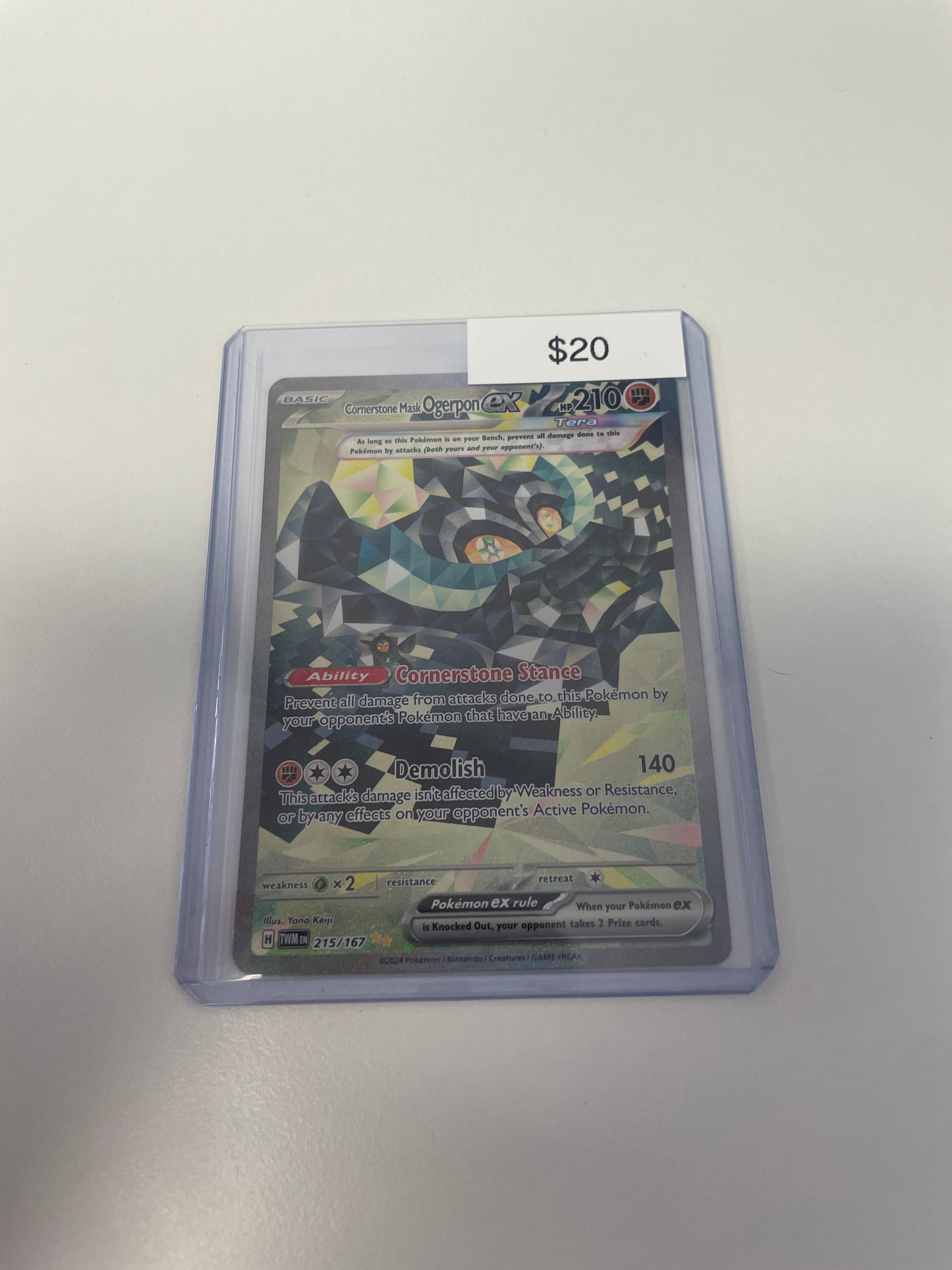Pokemon Cornerstone Mask Ogerpon Ex #215/167