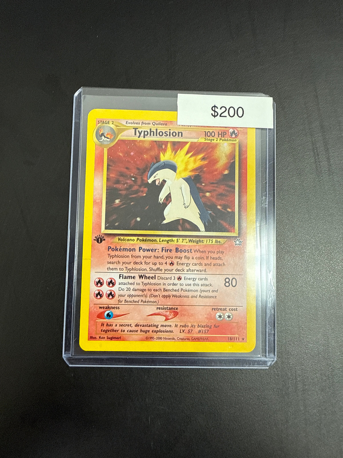 Pokémon TYPHLOSION 18/111 1st Ed.