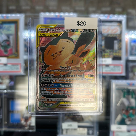 Pokmeon eevee & Snorlax GX SM169