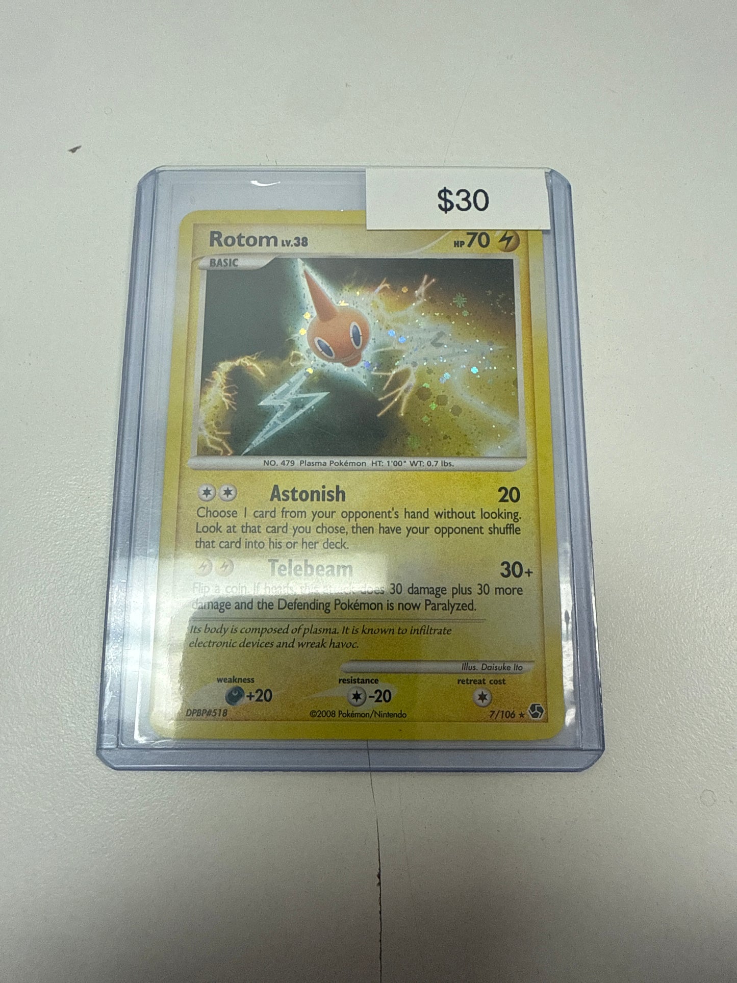 Pokemon Rotom Holo #7/106
