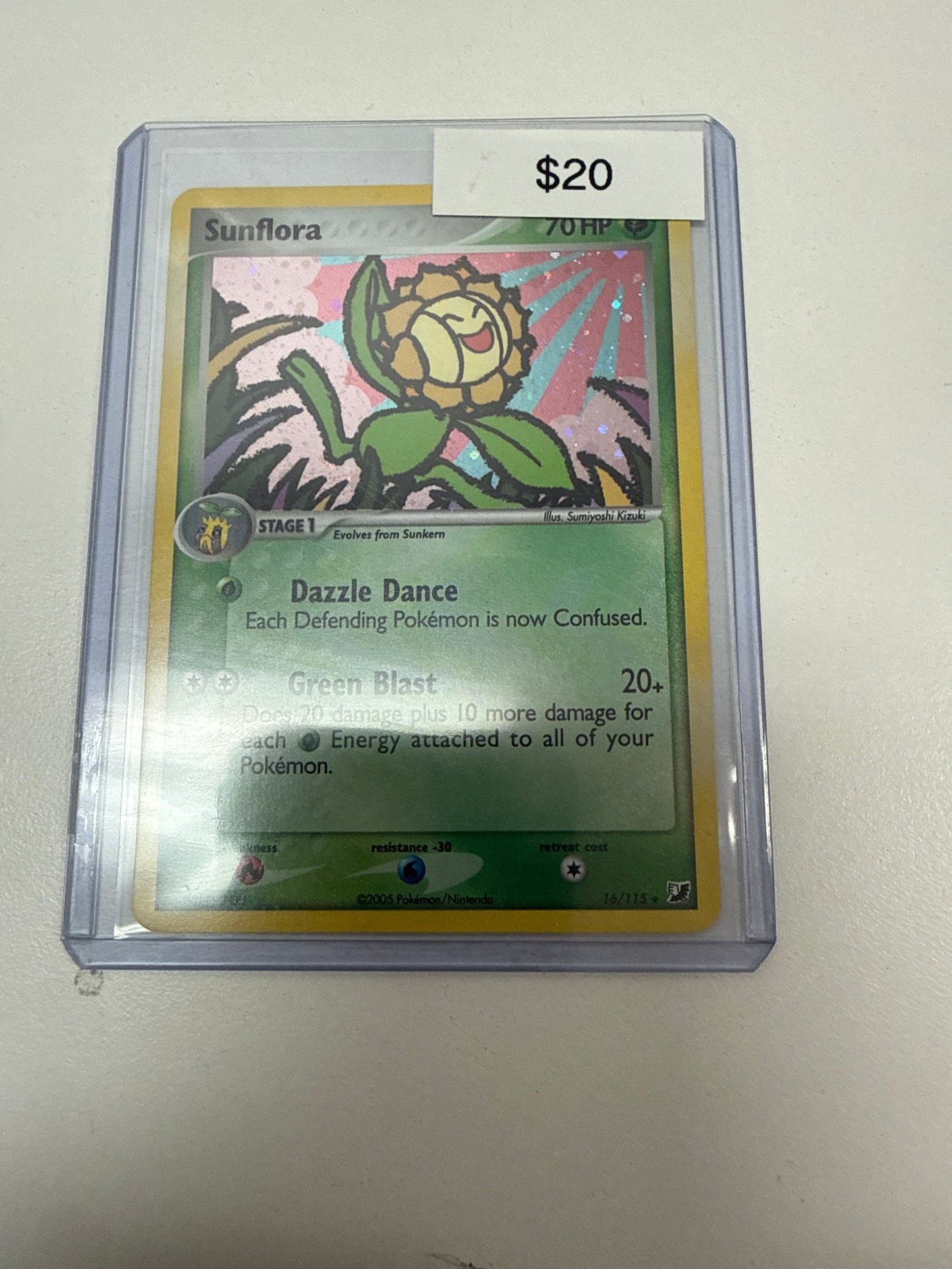 Pokemon Sunflora Holo #16/115