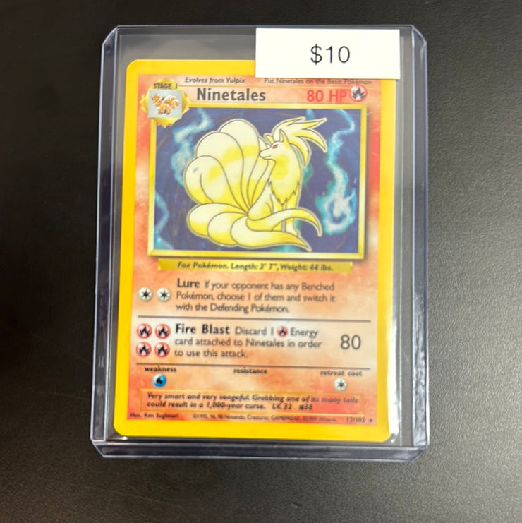 Pokémon Base Set Ninetales Holo 12/102