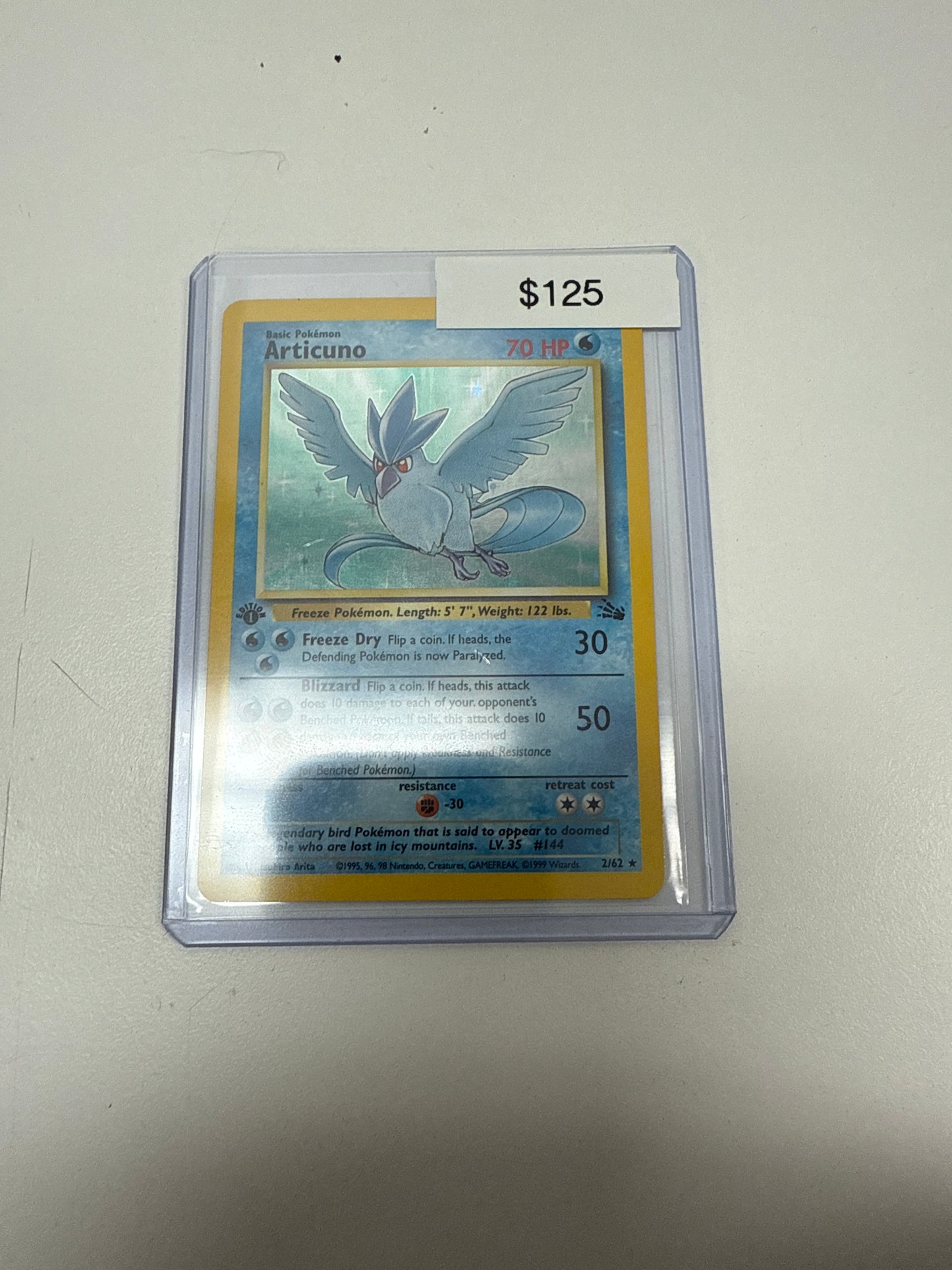 Fossil Articuno 1st Ed. Holo #2/62