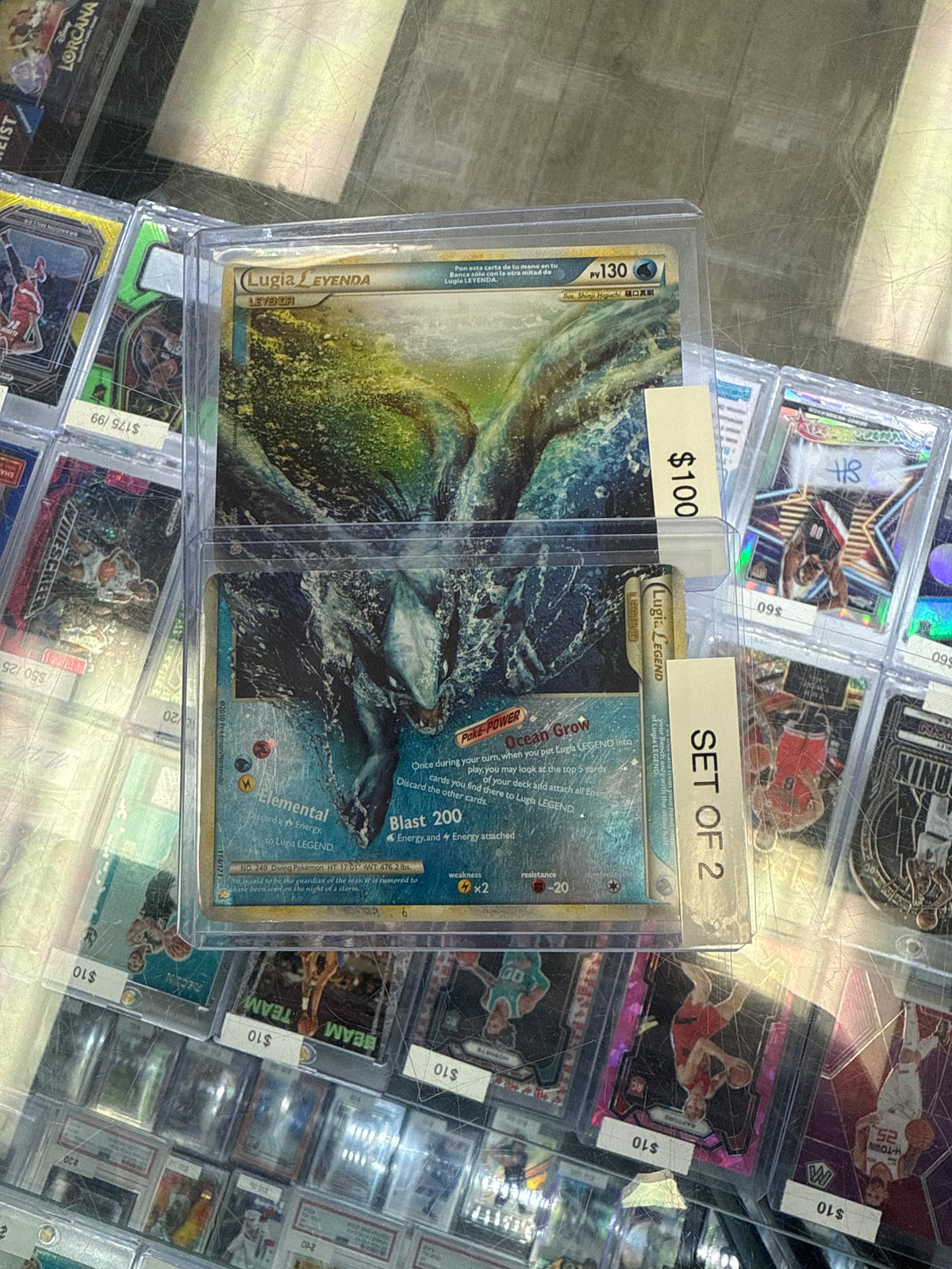 Pokemon Lugia Legend Set of 2 #114/123 #113/123