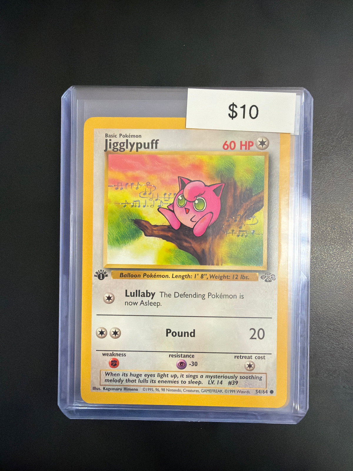 Pokemon Jugglypuff Jungle 1st Ed. 54/64 NM