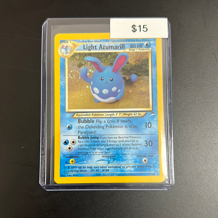 Pokémon Light Azumarill Holo 13/105