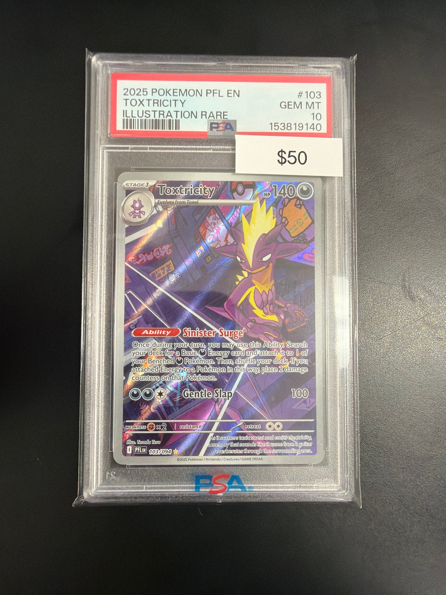 Pokemon Toxtricity #103 PSA 10