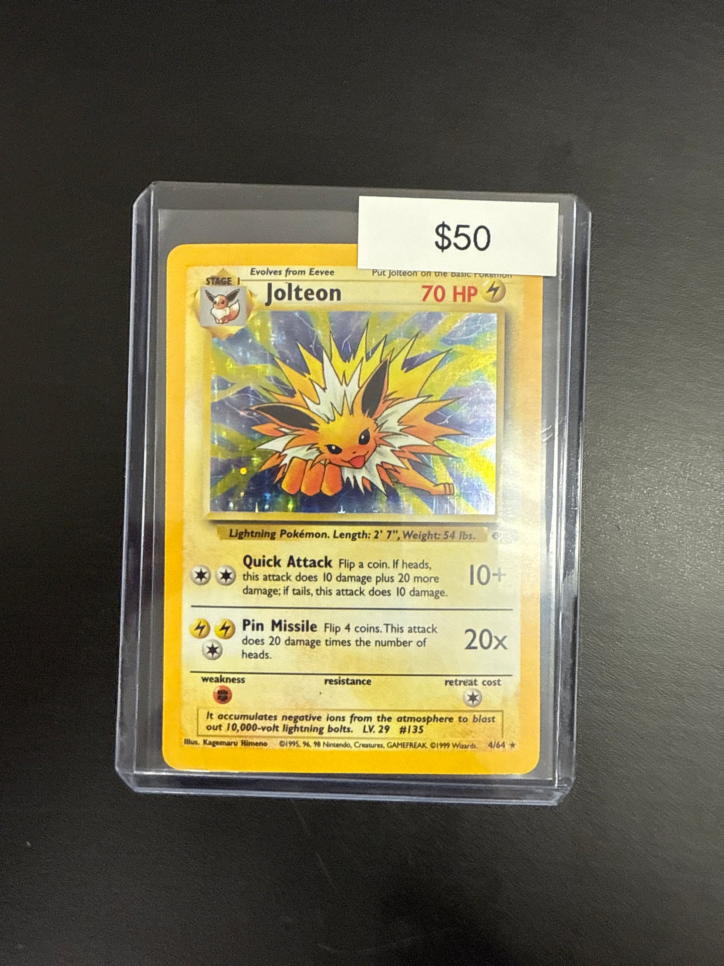 Pokémon Jolteon Holo 4/64