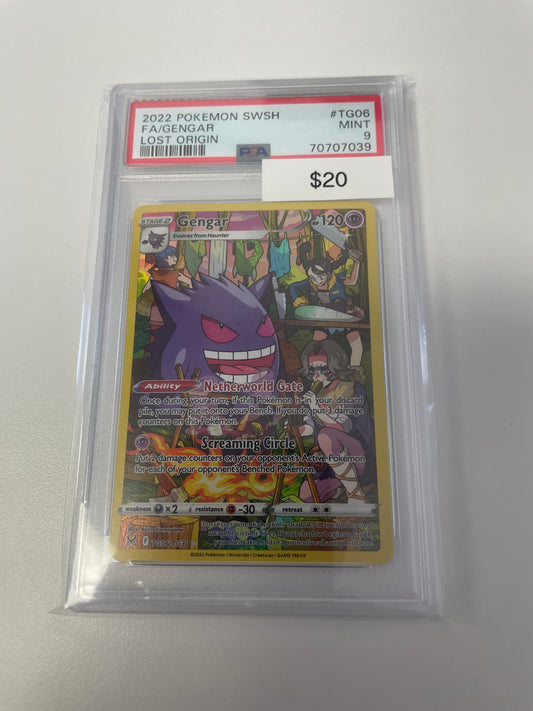 2022 Gengar Lost Origin PSA 9 #TG06/TG30