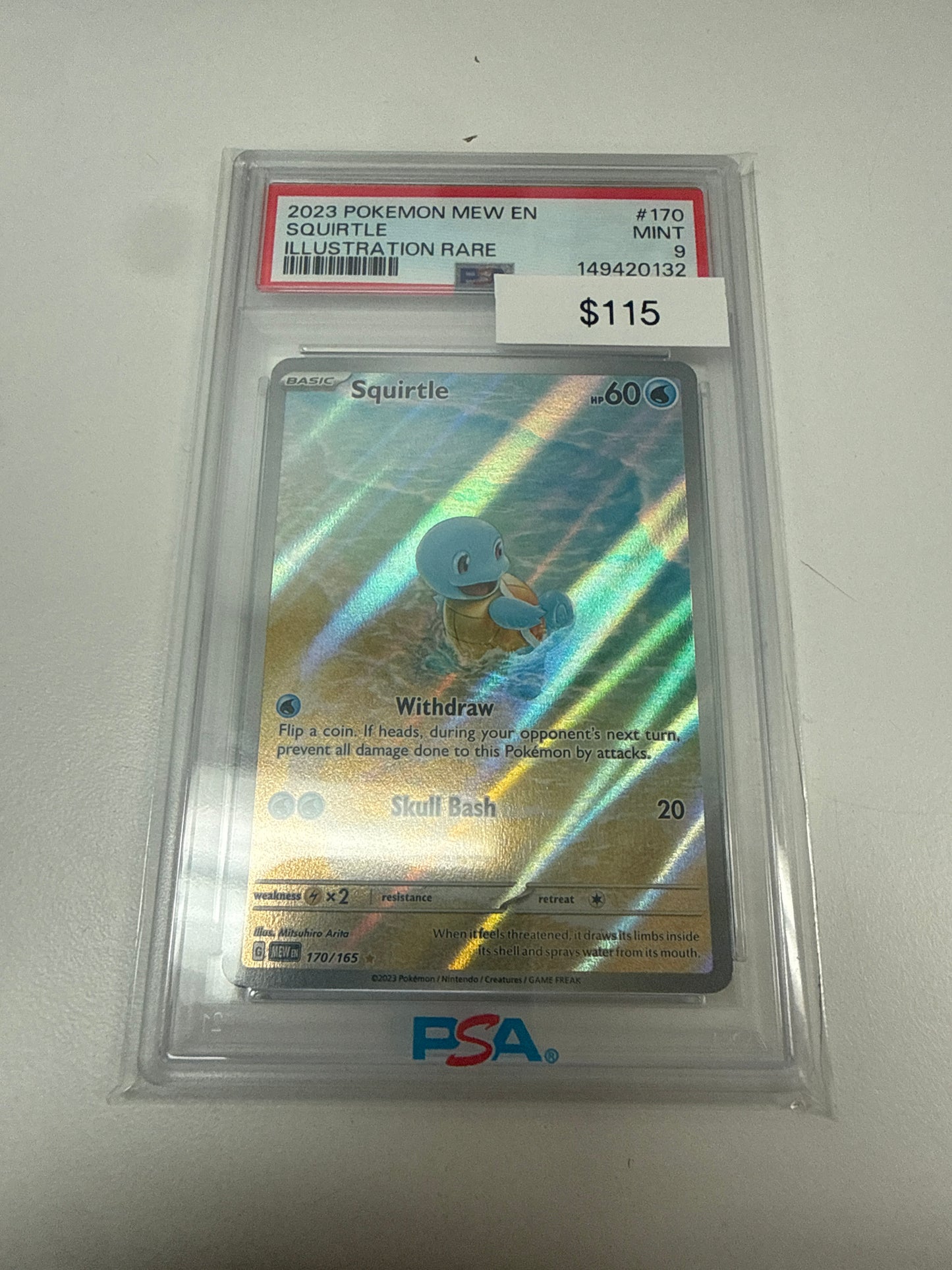 Pokemon Squirtle PSA 9
