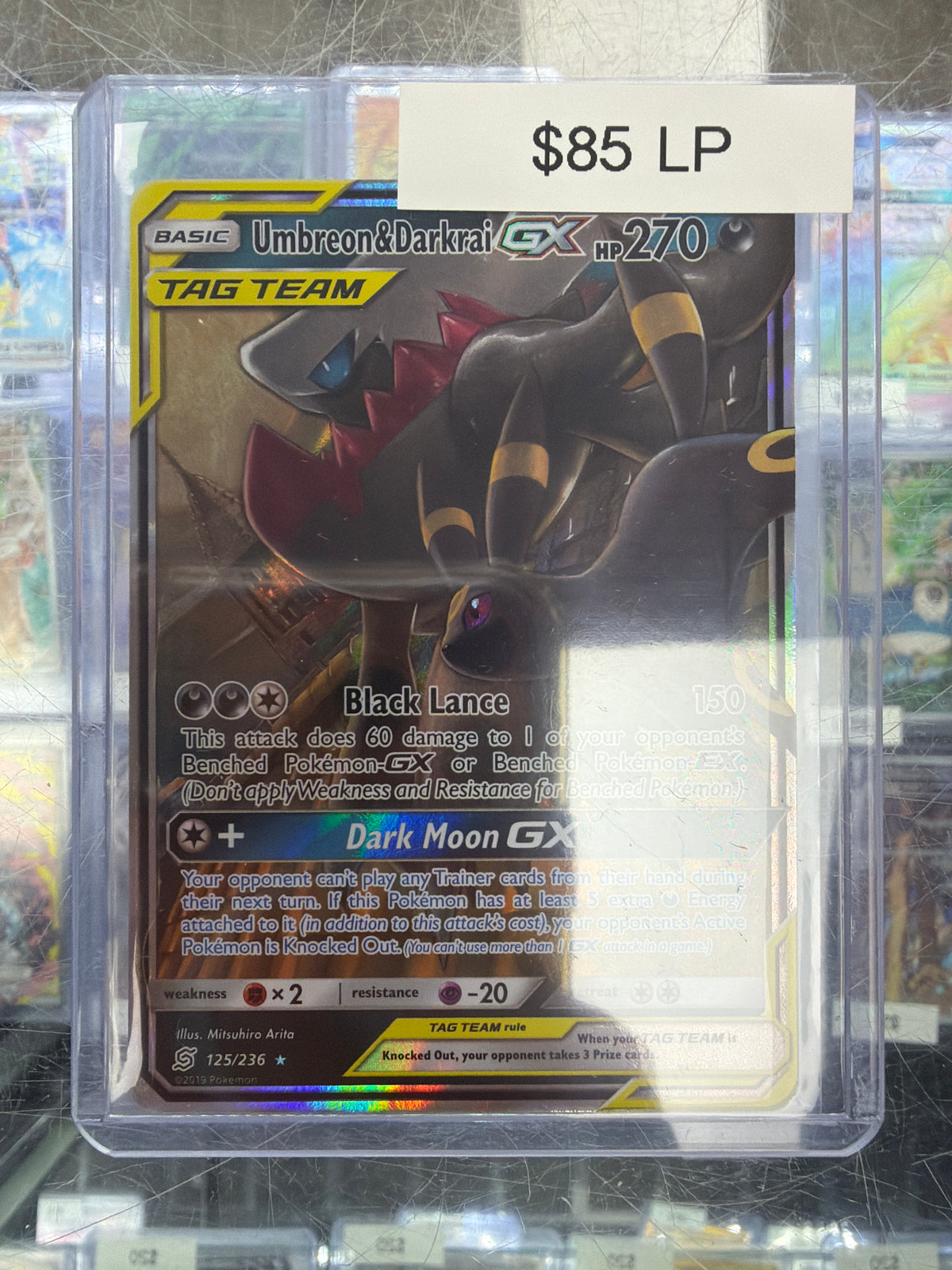 Pokemon Umbreon & Darkrai GX 125/236 LP