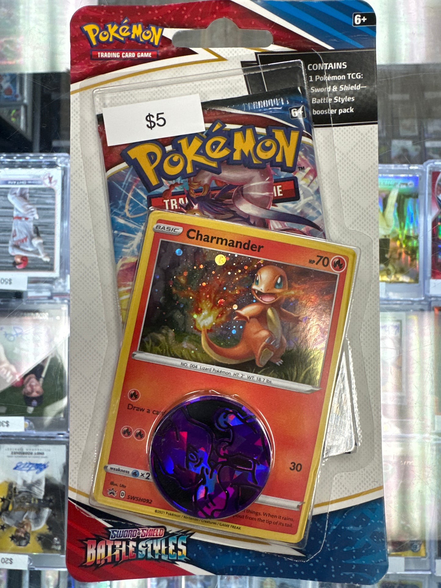 Pokemon Battle Styles 1 Pack Blister Charmander