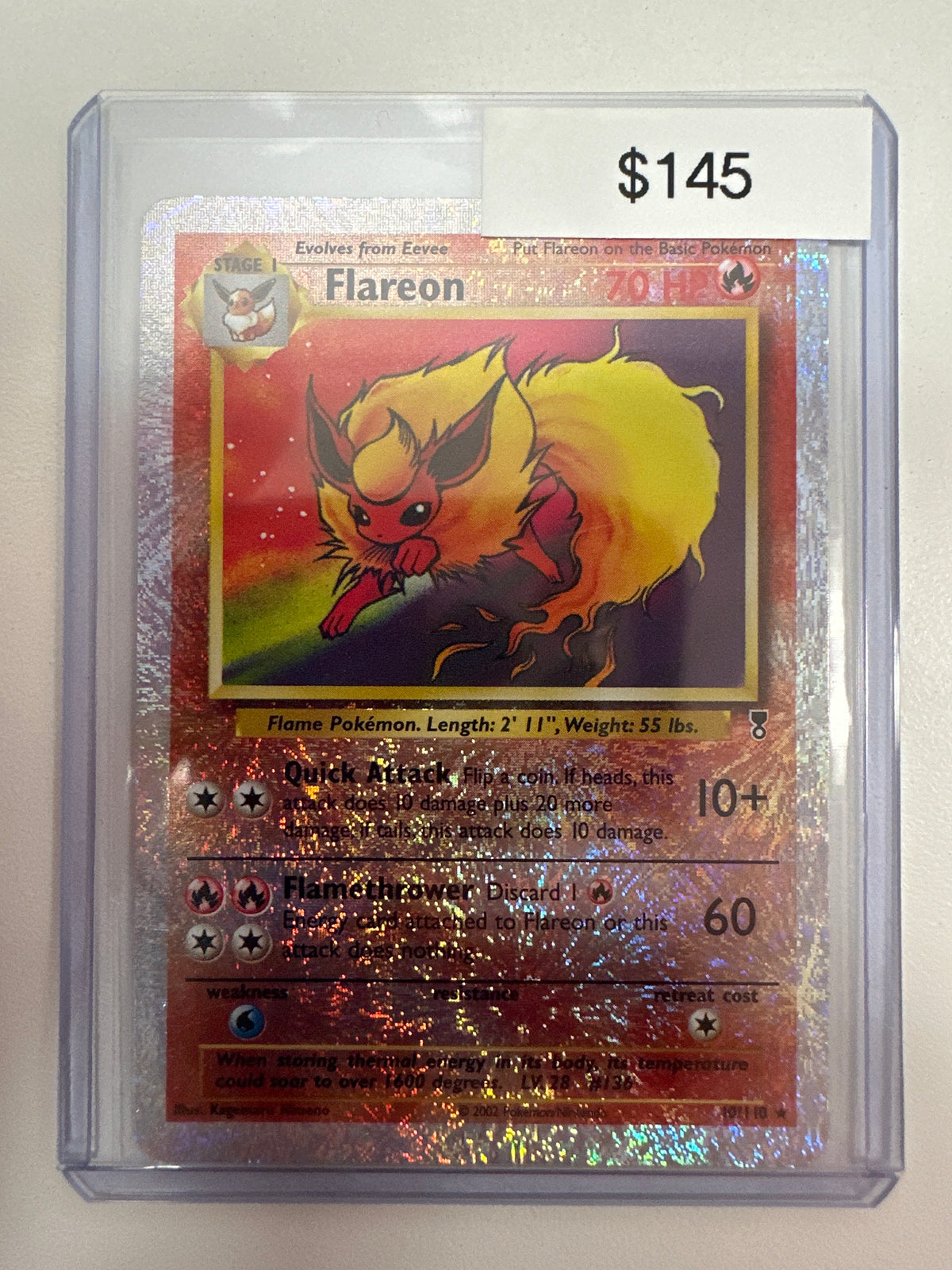 Pokemon Flareon Reverse Holo 10/110