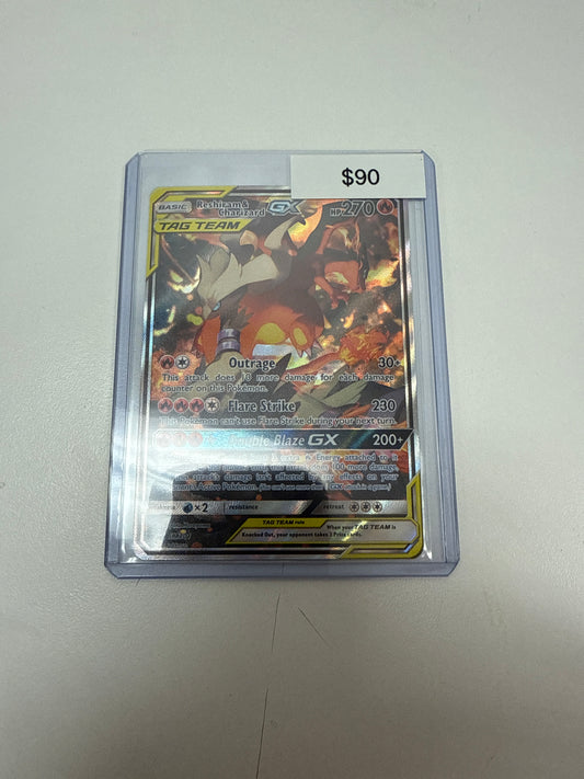 Black Star Promo Reshiram & Charizard GX SM201
