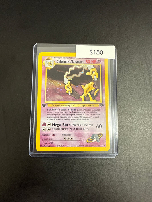 Pokémon Sabrina Alakazam 16/132 1st Ed.