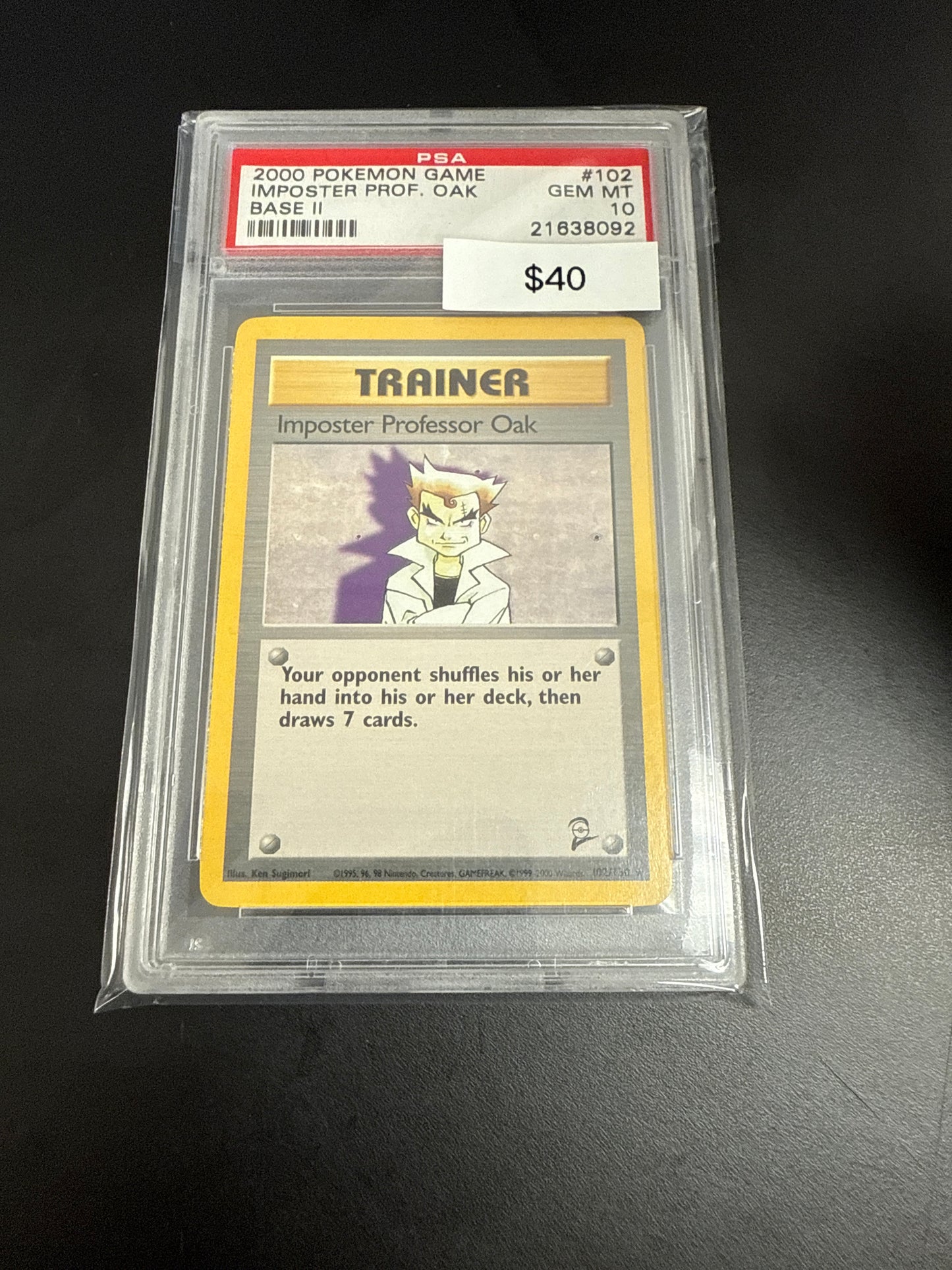 Base Set 2 Imposter Prof Oak #102/130 PSA 10