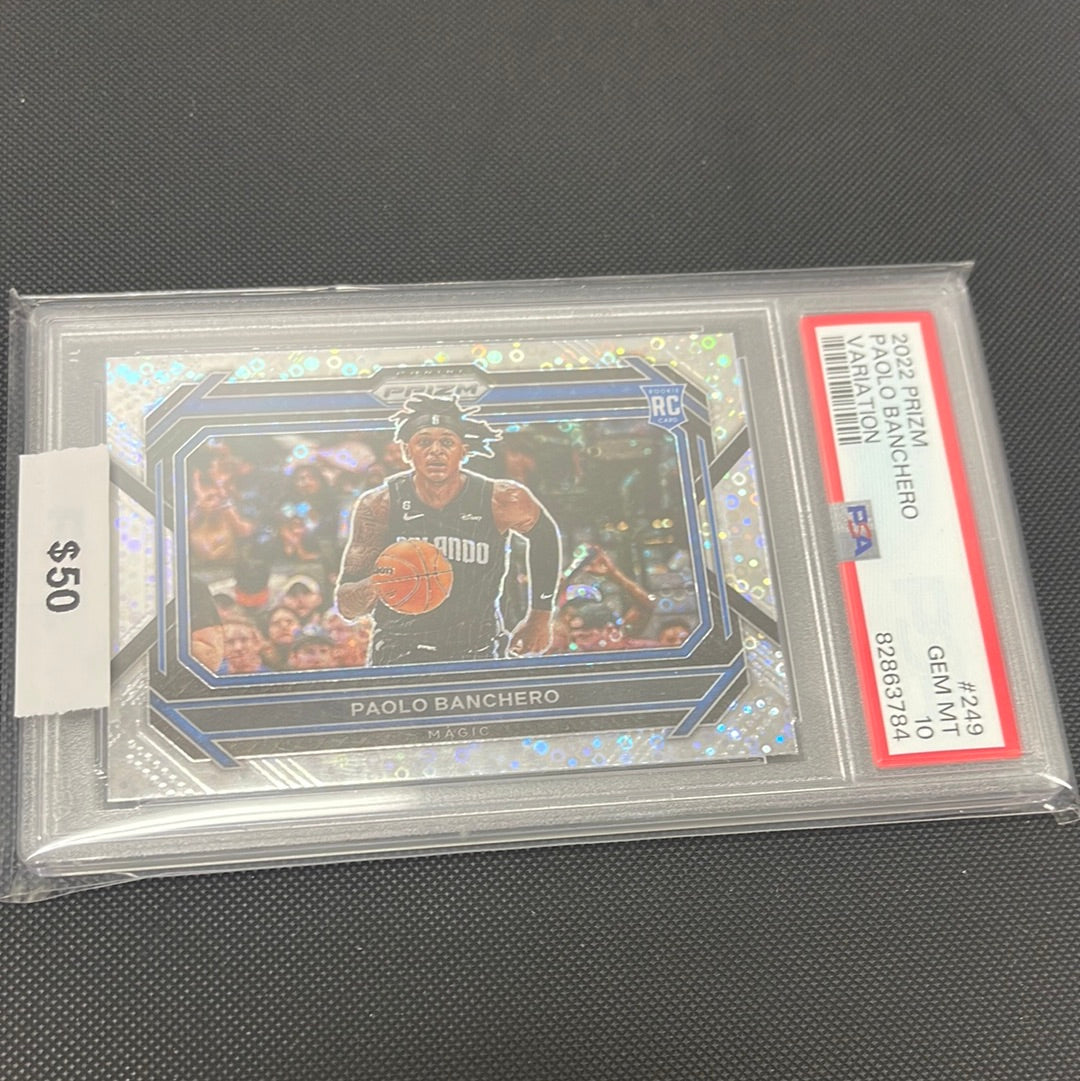 2022 Prizm Paolo Banchero Fast Break Rookie PSA 10