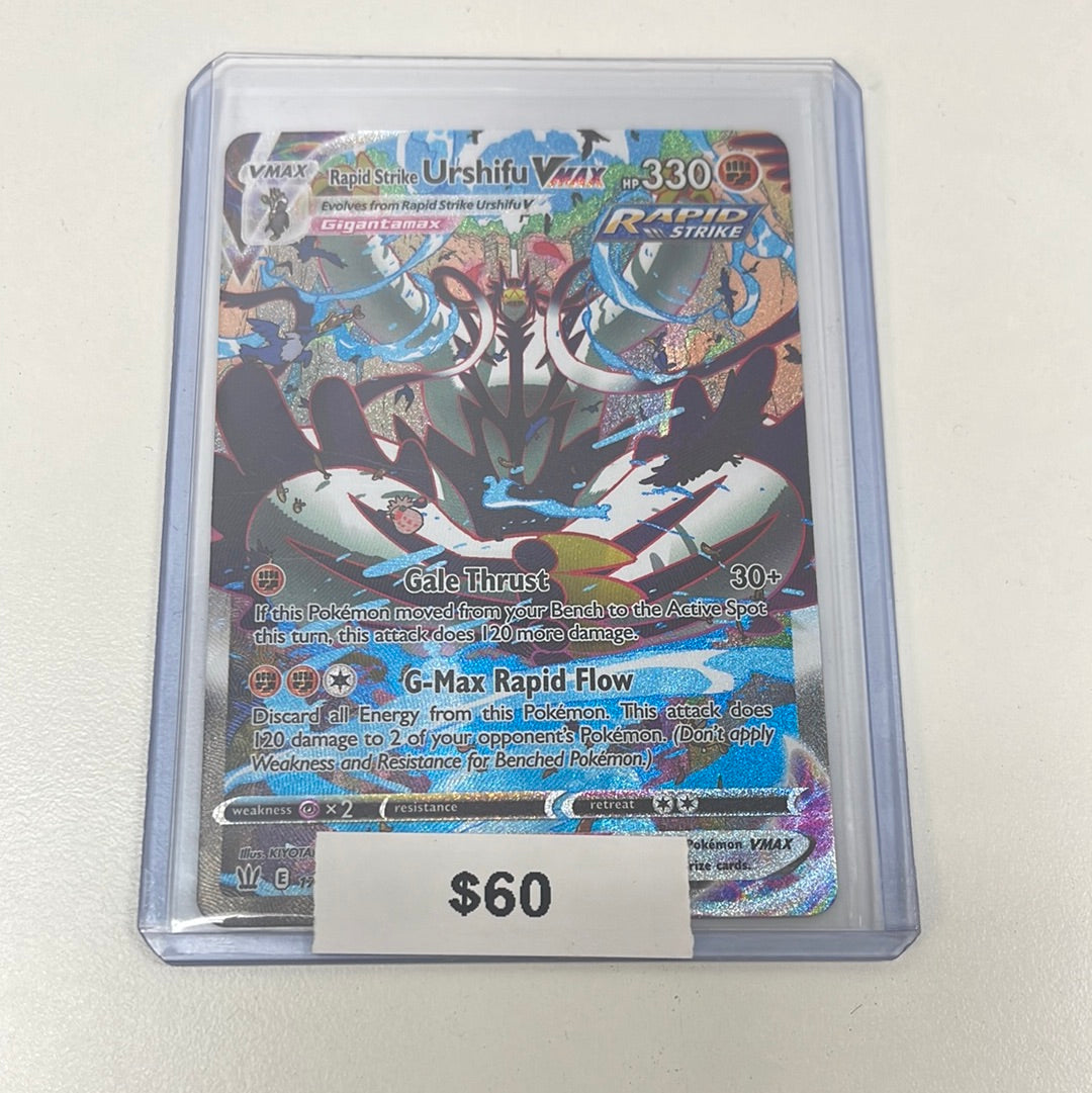 Pokémon Rapid Strike Urshifu VMAX Battle Styles Alt Art 170/163