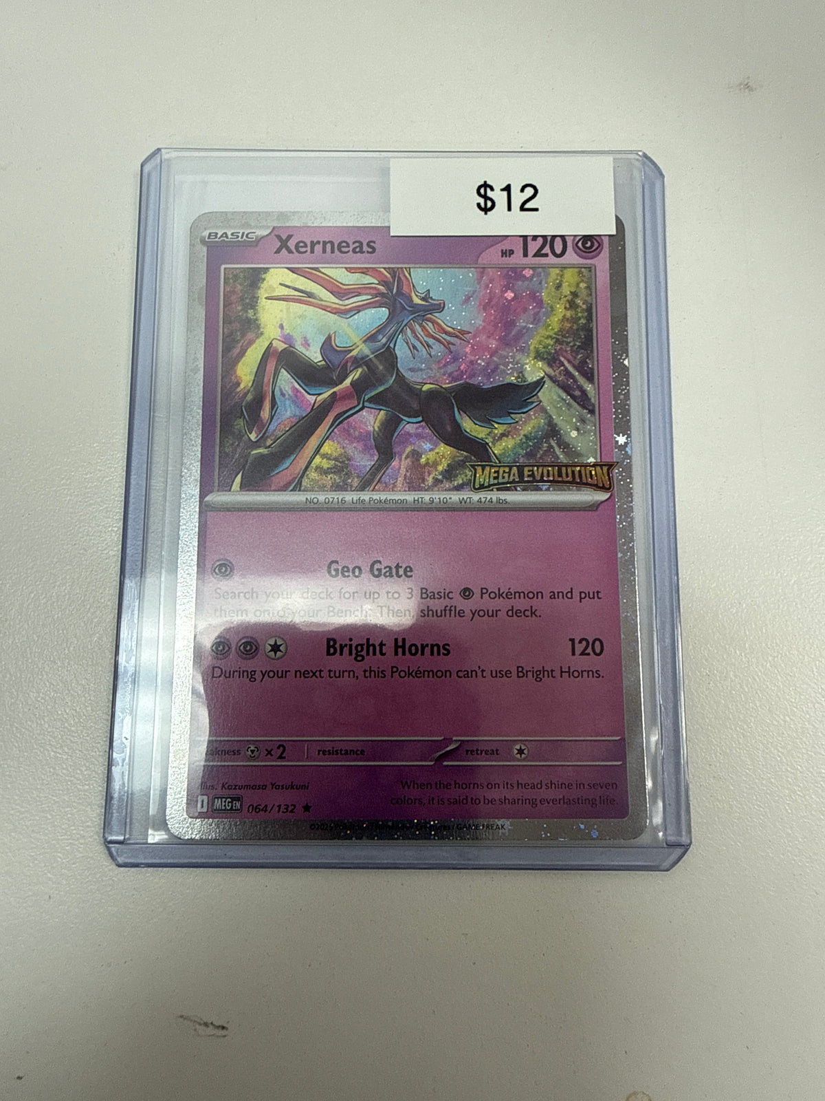 Pokemon Xerneas Mega Stamped #064/132