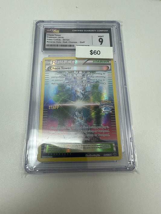 Pokemon Fates Collide Staff World’s Promo #94/124 CGC 9