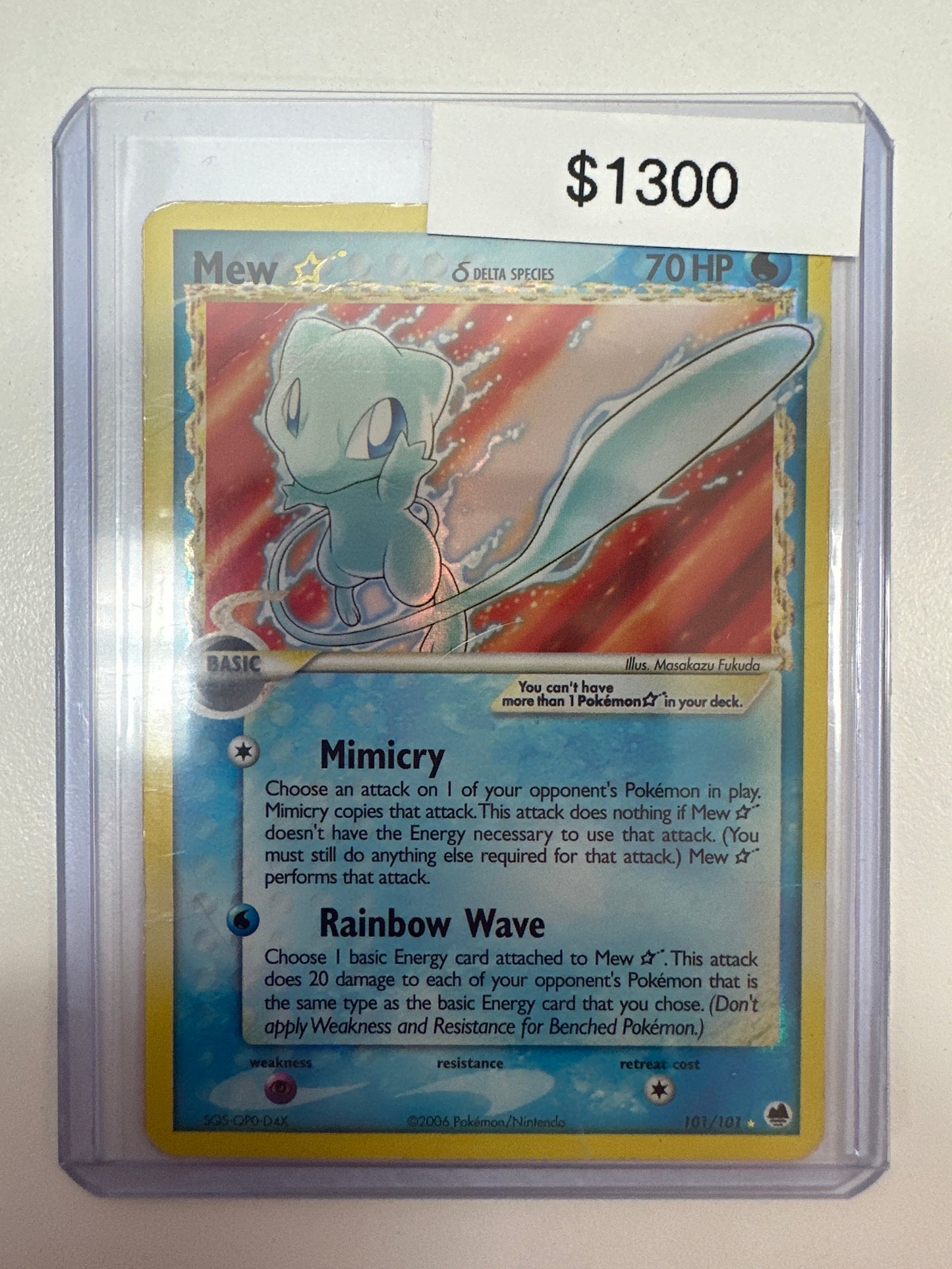 Pokemon Mew Gold Star (DMG) 101/101