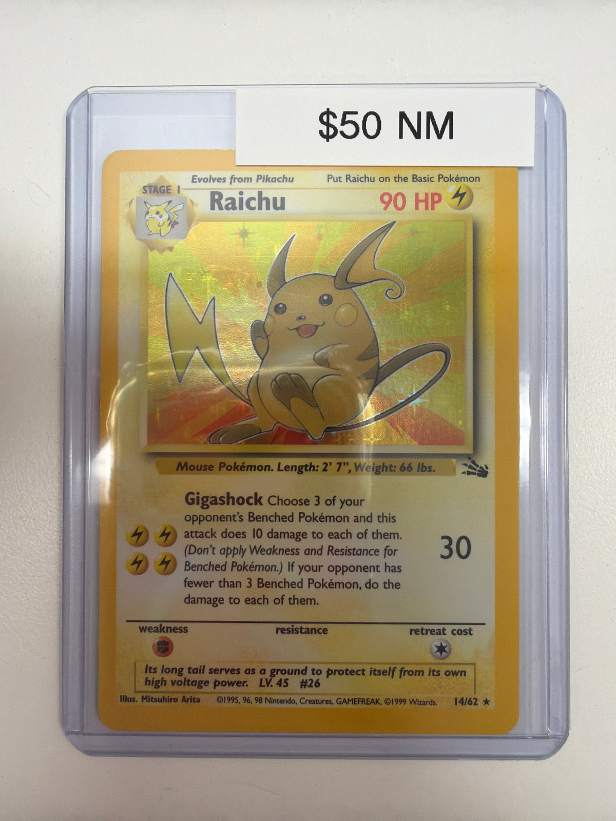Pokemon Raichu Fossil 14/62