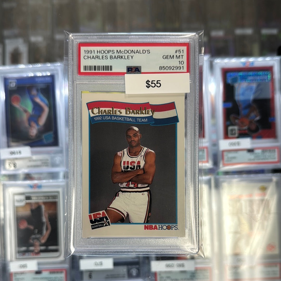 1991 Hoops McDonald's Charles Barkley #51 PSA 10