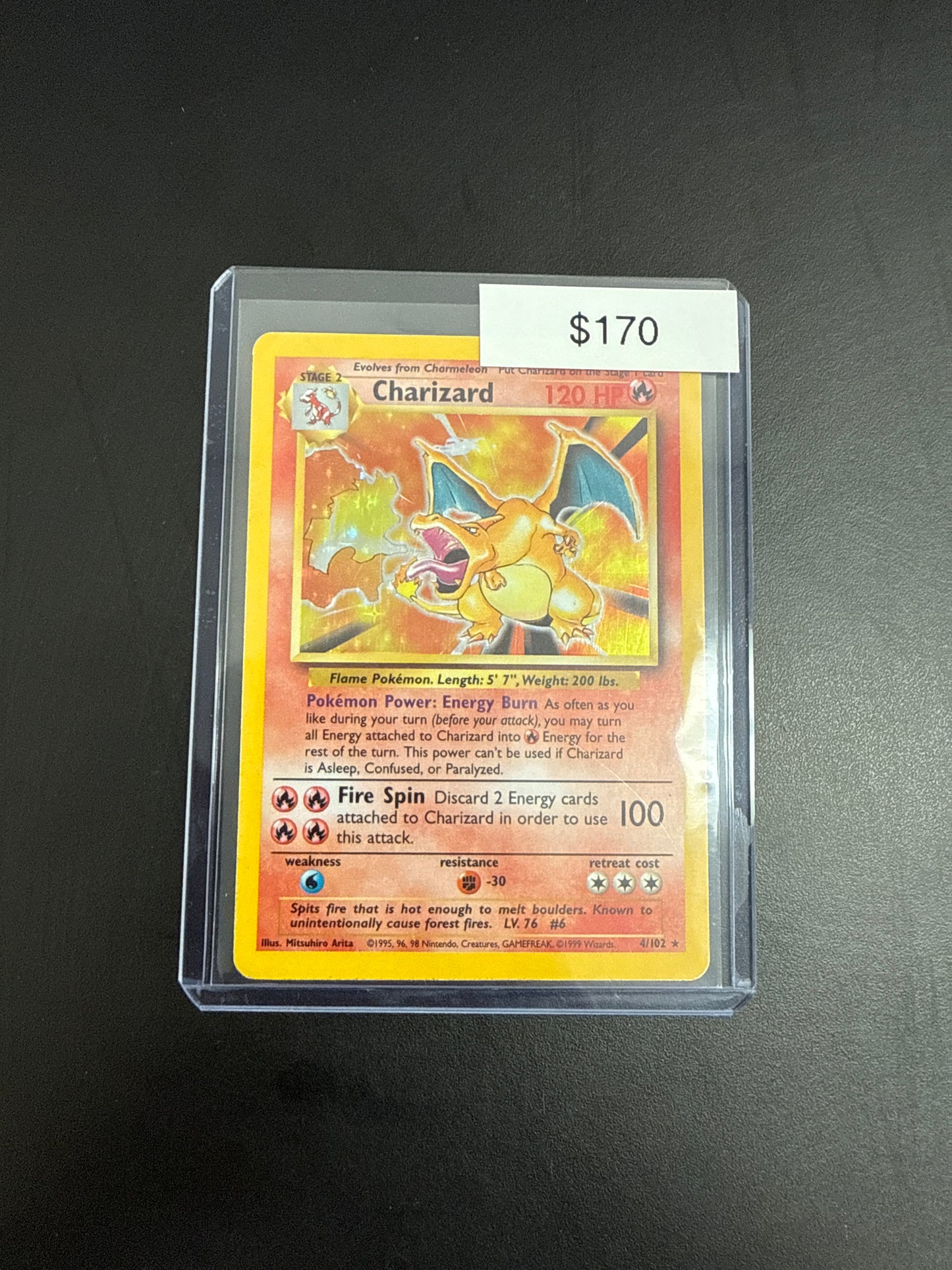 Pokémon Charizard Base Set 4/102