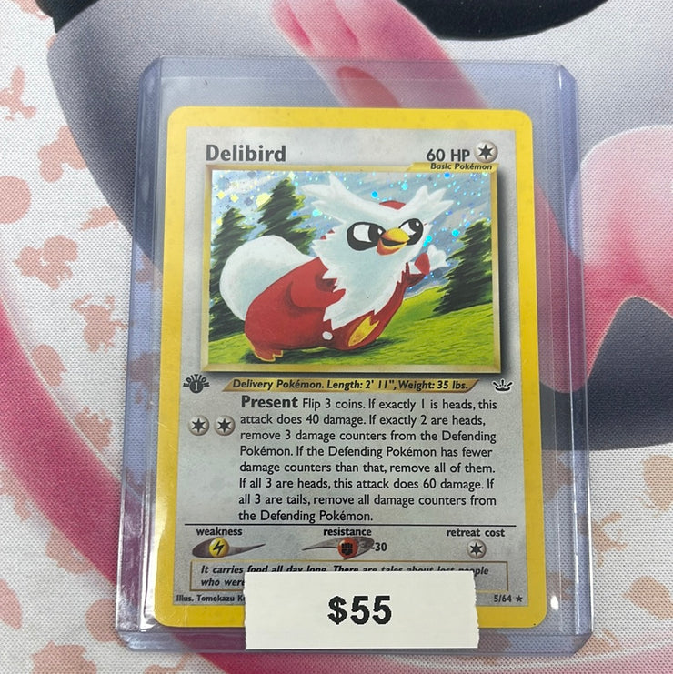 Pokémon Delibird Neo Revelation 1st Edition Holo 5/64