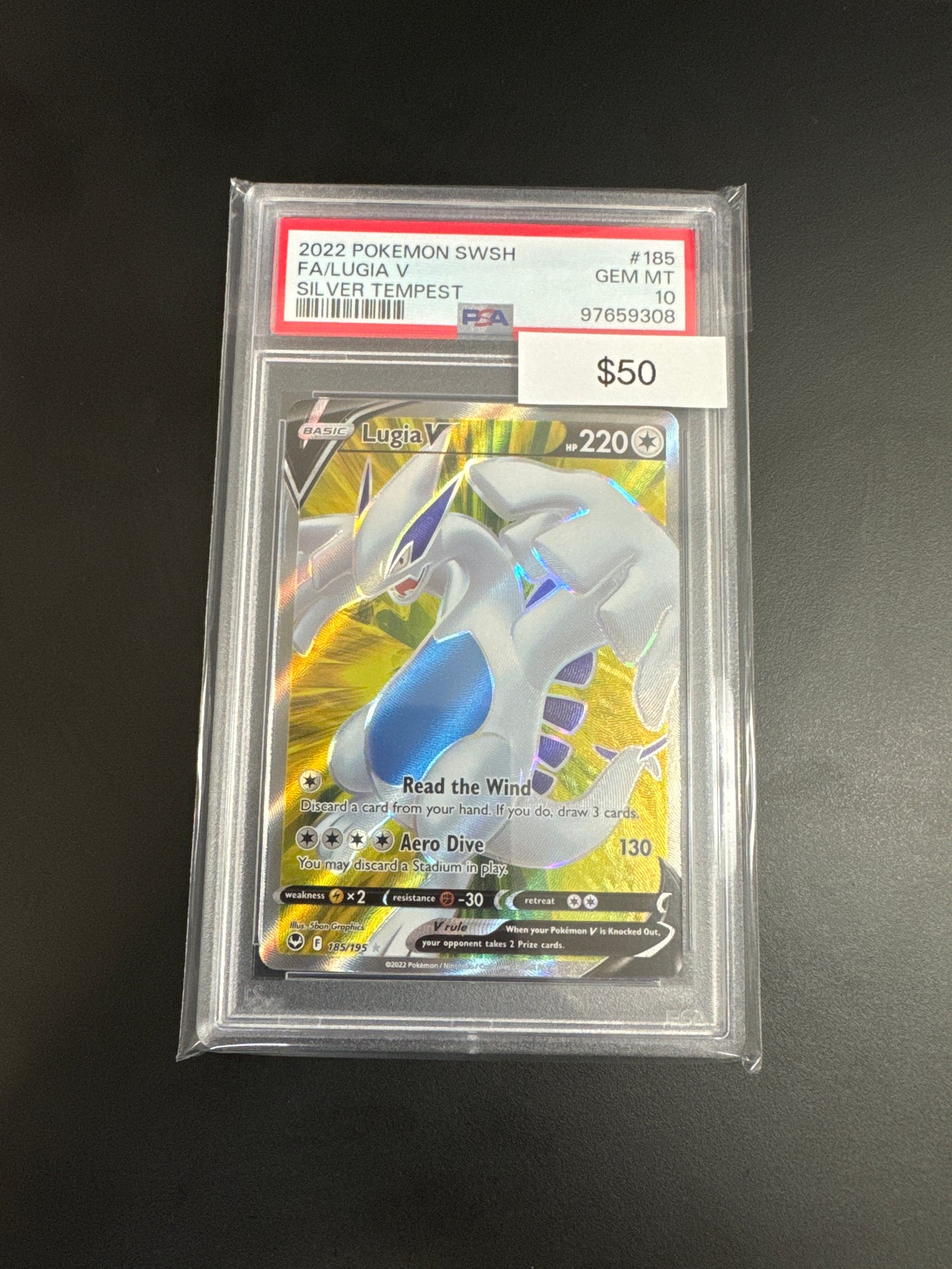 Pokémon Lugia V 185 PSA 10