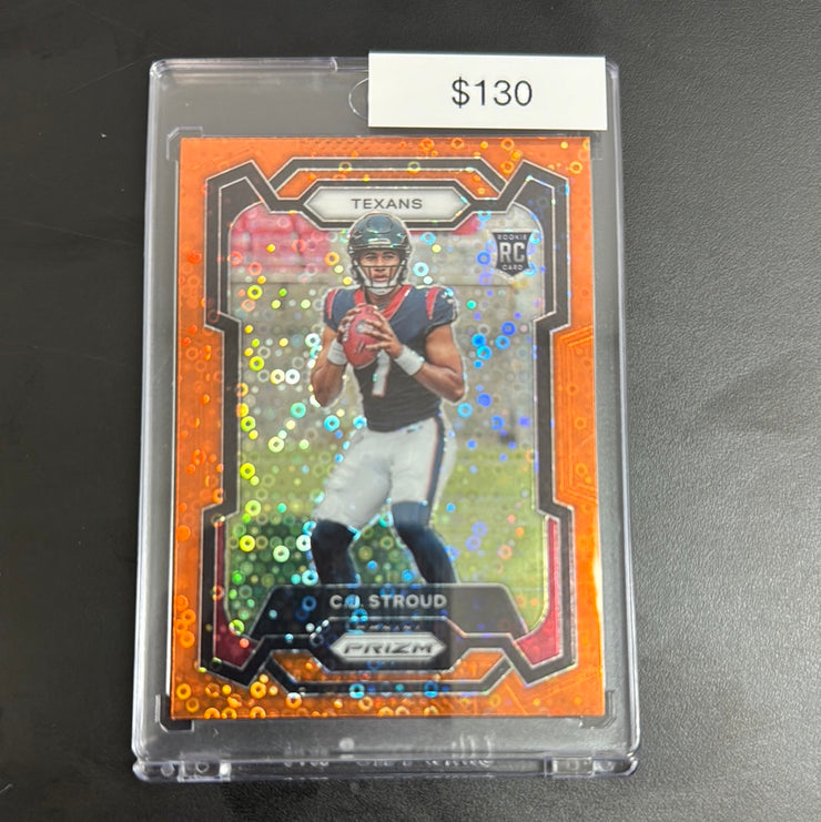 2023 Prizm CJ Stroud Orange Disco 