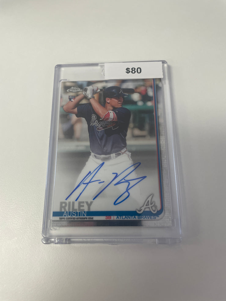 2019 Topps Chrome Austin Riley Auto 