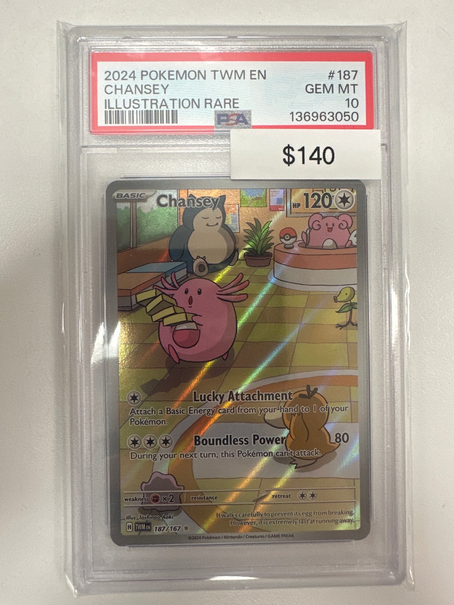 Pokemon Chansey 187/167 PSA 10