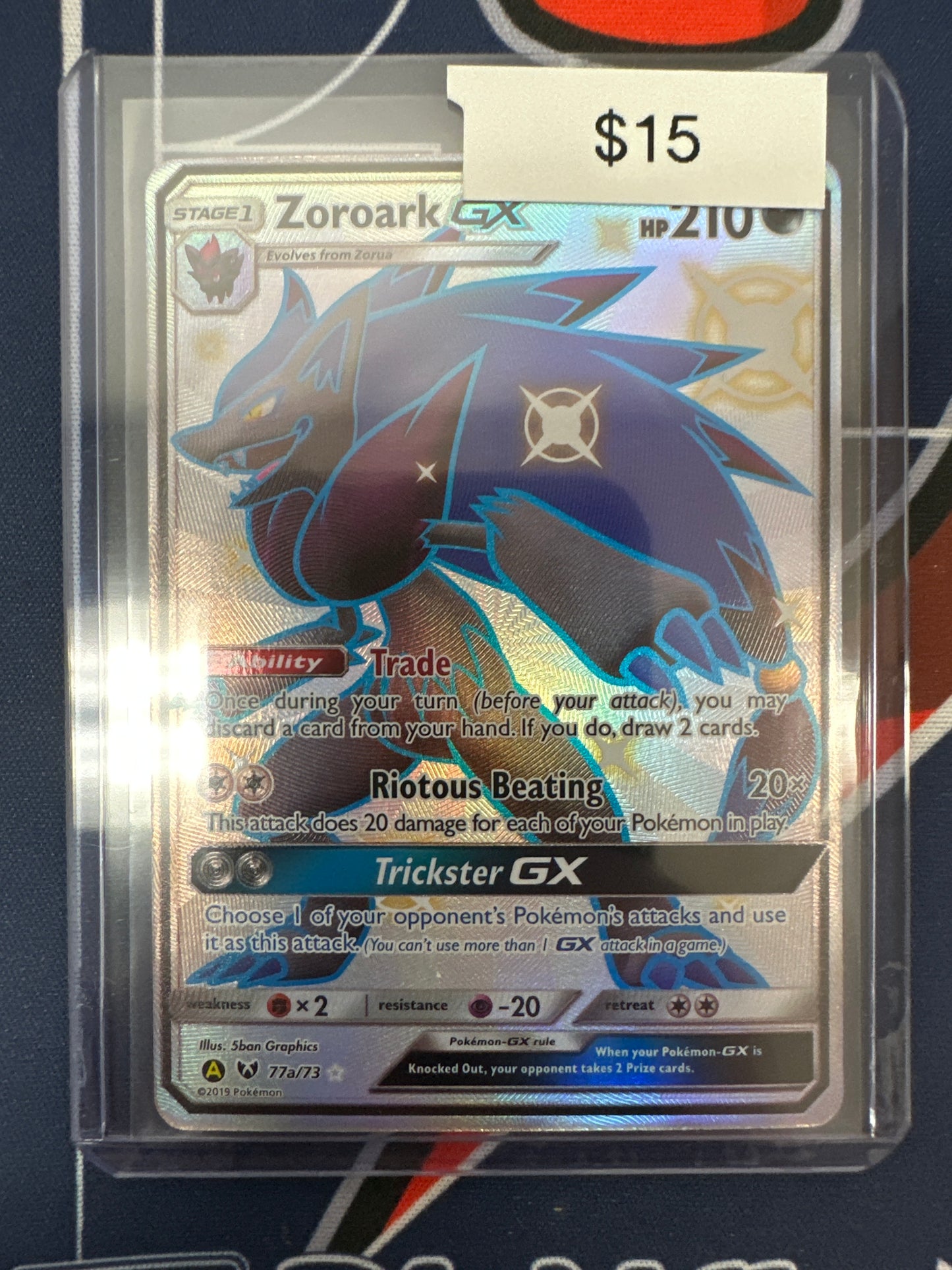 Pokemon Zoroark GX 77a/73